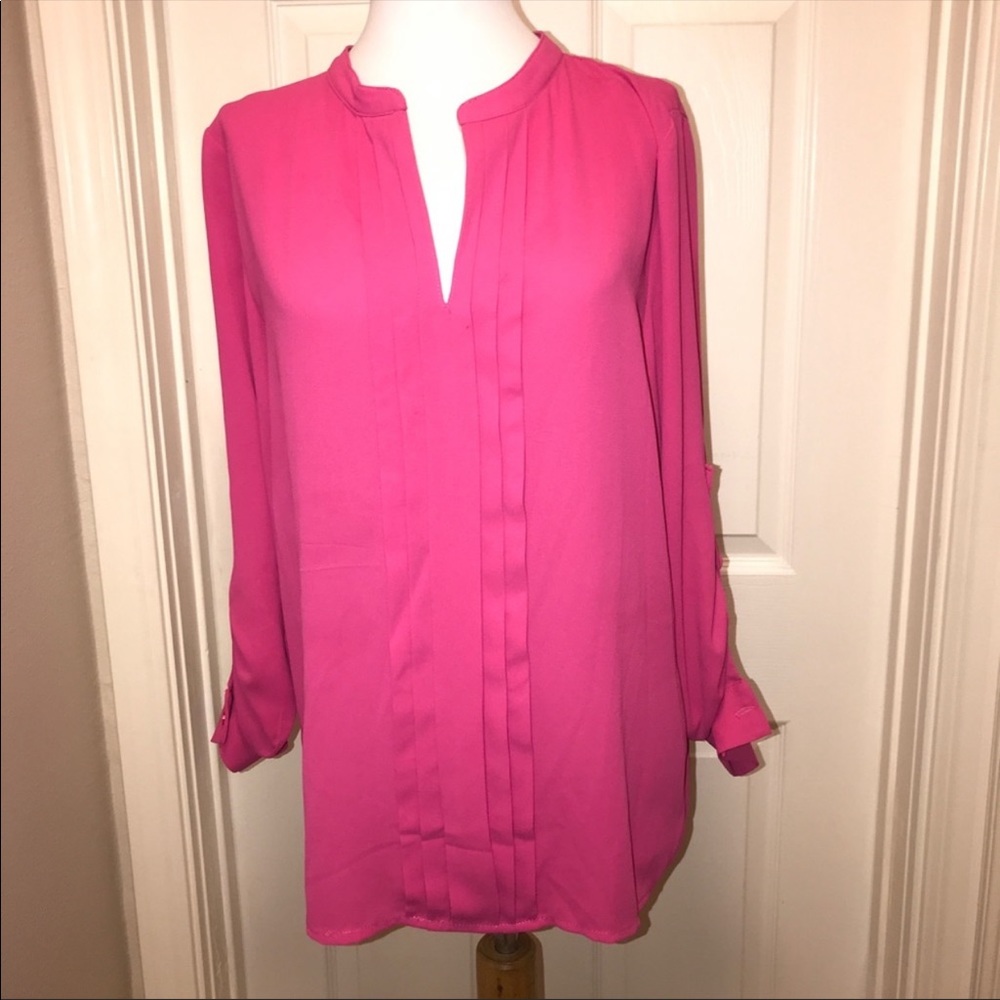 EUC‎ 41 Hawthorn Pink Long Sleeve Blouse Med